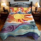 Conjunto de Roupa de Cama Acolchoada de 3 Peças O Encanto Raio dos Sol
