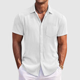 Camisa de verão com riscas elegantes