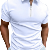 Camisa pólo com fecho