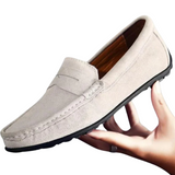 Mocassins clássicos de camurça para homem