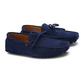 Mocassins casuais de verão em camurça