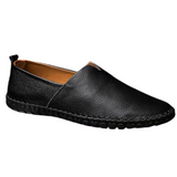 Mocassins de couro cosidos à mão
