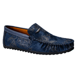 Mocassins em pele floral