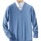 Camisola elegante com decote em V