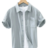 Camisa de algodão de manga curta
