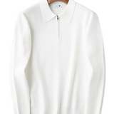 Camisola com fecho de correr elegante para homem