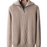 Camisola com fecho de correr Taranto Merino Wool