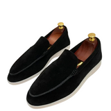 Mocassins clássicos de camurça