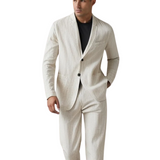 Conjunto de linho elegante