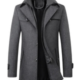 Casaco de inverno de lã elegante