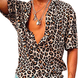 Camisa com estampado leopardo