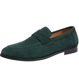 Mocassins de verão em camurça