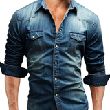 Camisa de ganga elegante
