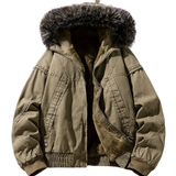 Casaco cargo elegante com forro polar
