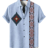 Camisa vintage de manga curta