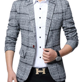 Blazer axadrezado elegante