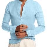 Camisa de linho de algodão