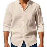 Camisa de verão em algodão/linho