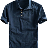 Camisa pólo em linho San Julian