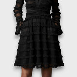 Moda Lusitana - Vestido Preto de Rendas e Transparências