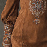 Liza - Robe curta efeito camurça