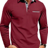 Camisa pólo com mangas compridas