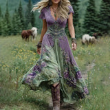 Celestine |Vestido floral fluido e sob medida