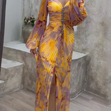 Kristine | Vestido elegante com decote em V