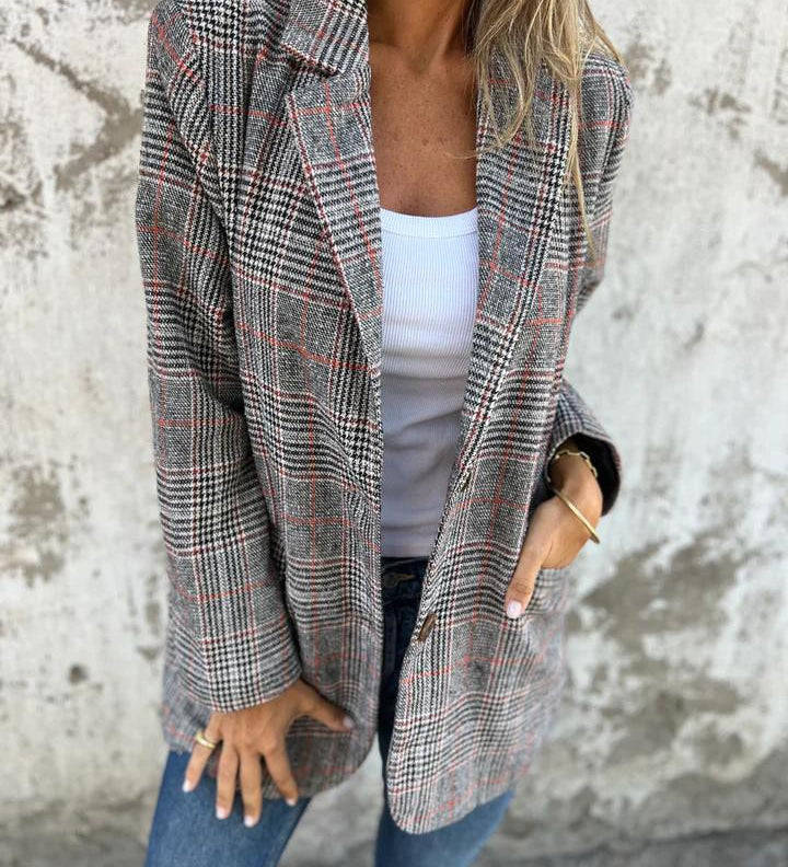 Checked Blazer