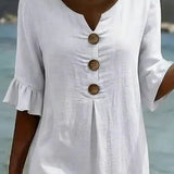 Moda Lusitana - Vestido Casual com Botões