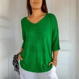 Anna | Top de malha com decote em V