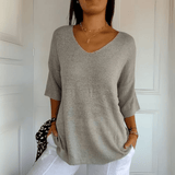 Anna | Top de malha com decote em V