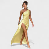 Vestido Assimétrico Cetim