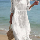 Moda Lusitana - Vestido Casual Bordado