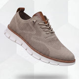 Sapatos Ultra-Confortáveis Respiráveis: Caqui-Branco