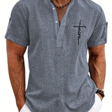 Moda Lusitana - Camisa Elegante com Colarinho Moderno