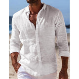Camisa casual de linho