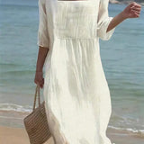 Moda Lusitana - Vestido bordado casual