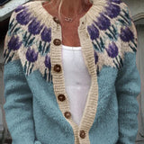 Keysha |  Cardigan com estampa floral