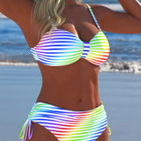 Moda Lusitana - Biquíni de Verão Listrado