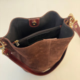Moda Lusitana - Mala de Ombro Suede Casual