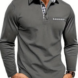 Camisa pólo com mangas compridas