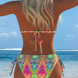 Moda Lusitana - Biquíni Estampado Com Decote Halter