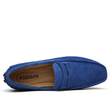 Mocassins casuais de camurça