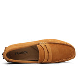 Mocassins casuais de camurça