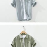 Camisa de algodão de manga curta