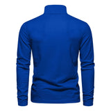 Camisa pólo casual de manga comprida
