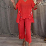 BIANCA | Conjunto de verão de duas peças com elegância sem esforço e conforto fluido para dias ensolarados