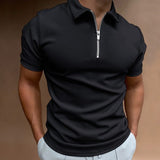 Camisa pólo com fecho