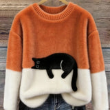 Luna | Camisola Feminino com Gráfico de Gato
